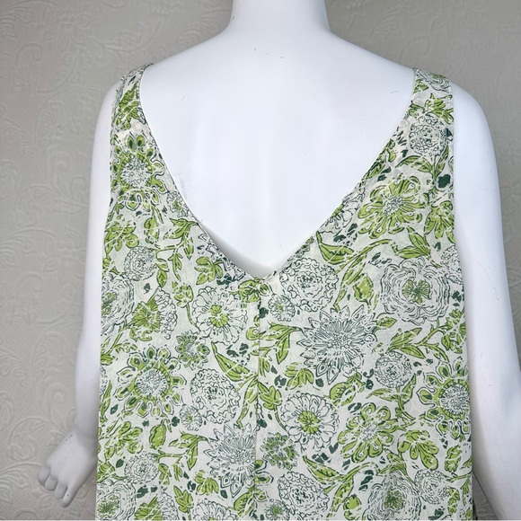 Lane Bryant Modern Swing Double-Layer Floral Chiffon Sleeveless Top - Picture 9 of 15